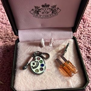 Juicy Couture charms and box